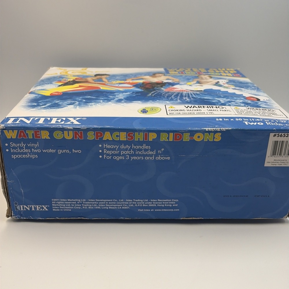 Rare 2011 Intex Water Gun Space Ship 2 Ride ons Inflatables New Never Opened - Picture 6 of 8